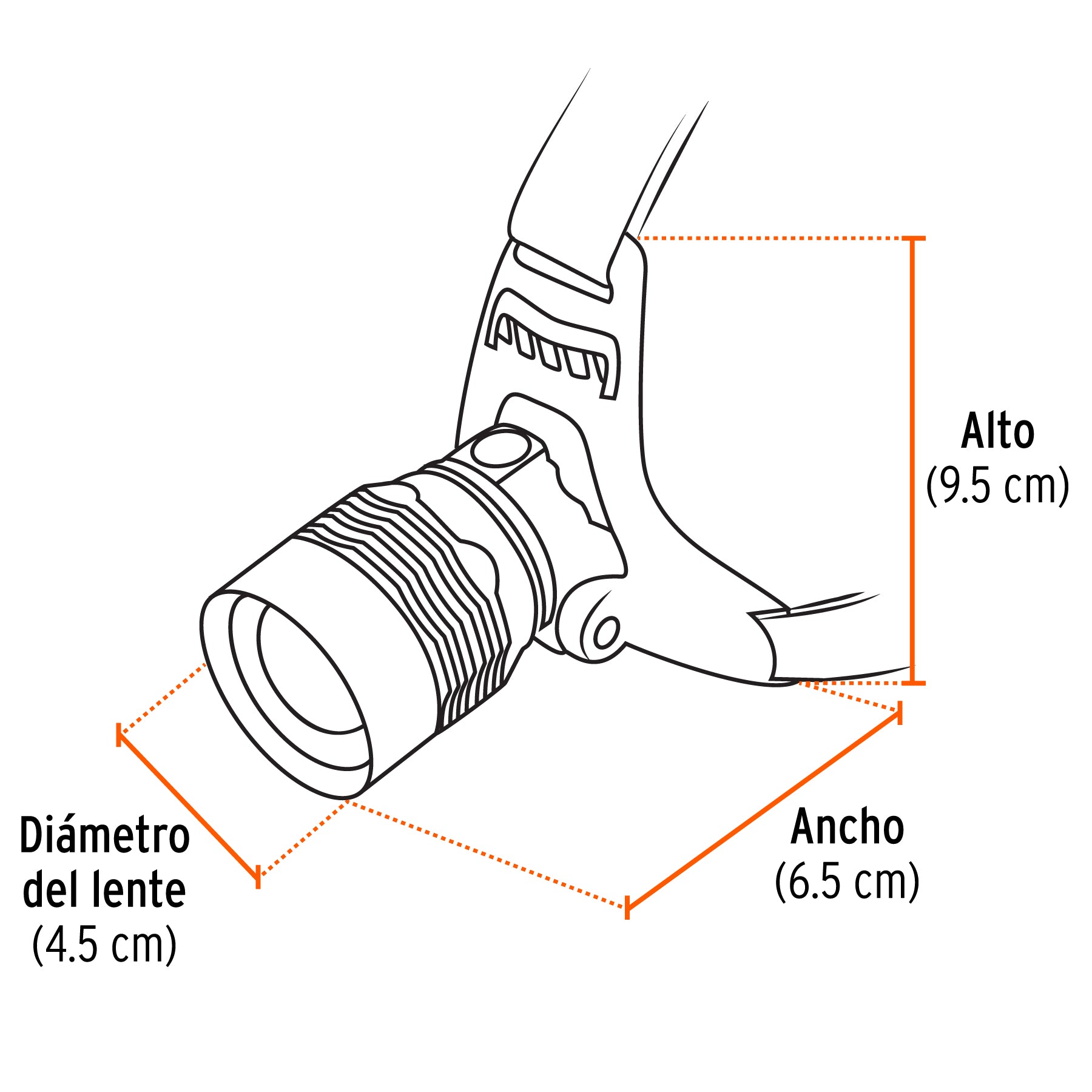 Linterna de minero LED 1700 lm, recargable, TRUPER EXPERT