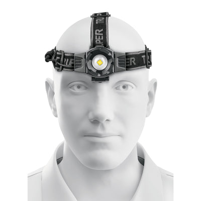 Linterna para cabeza, 430 lúmenes, recargable, 1 led