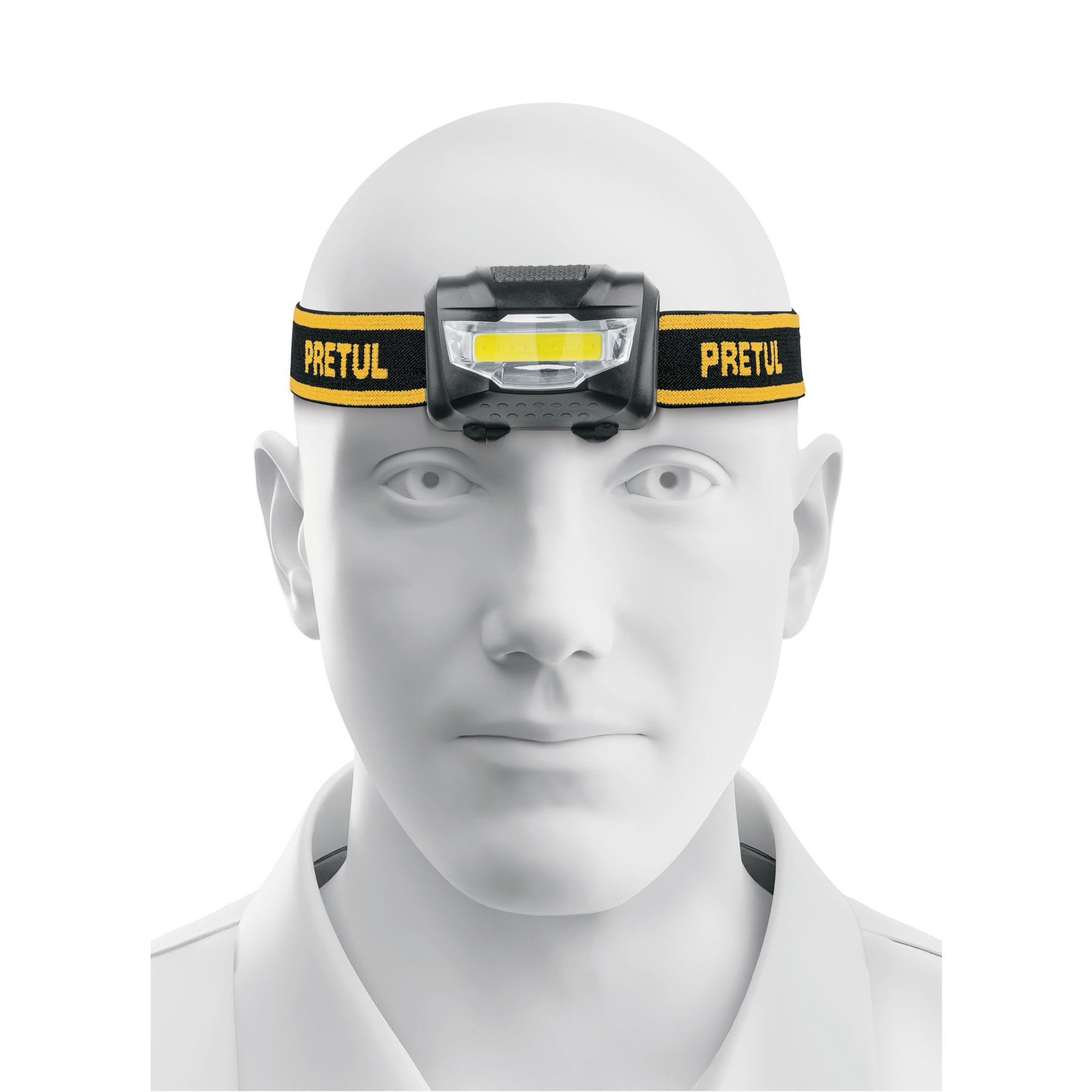 Linterna para cabeza, 3 pilas AAA, 28 lúmenes, 3 LED, Pretul