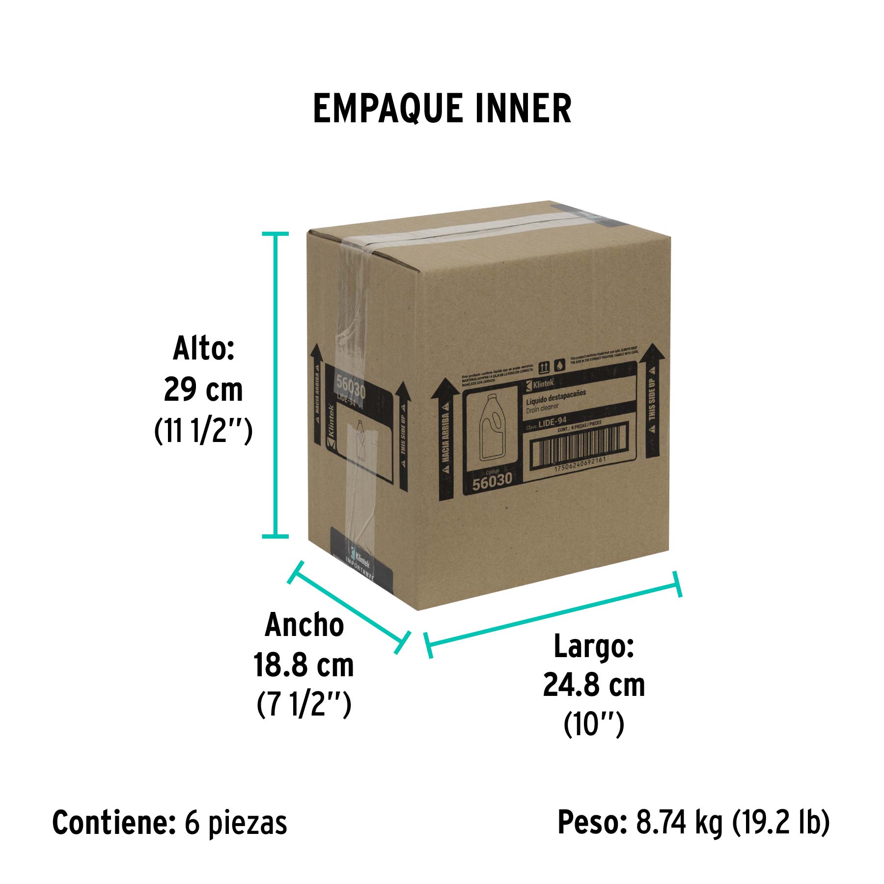 Líquido destapacaños, 946 ml
