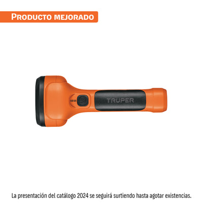 Linterna recargable de leds, 100 lúmenes