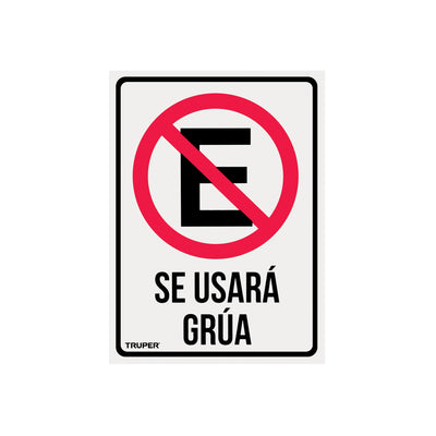 Letrero de señalización "NO ESTACIONARSE", 25 x 34 cm