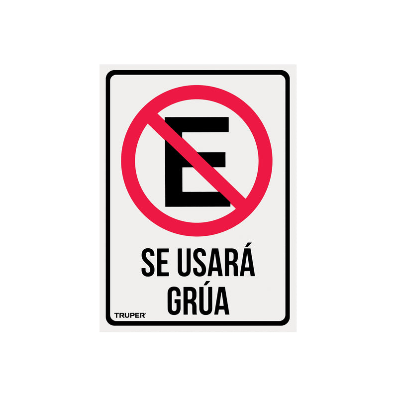 Letrero de señalización "NO ESTACIONARSE", 25 x 34 cm