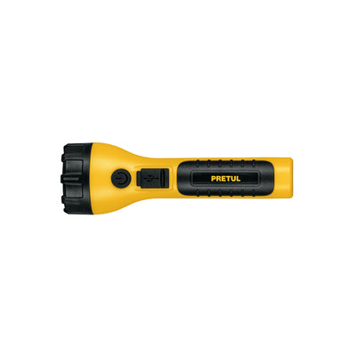 Linterna plástica recargable de LED, 120 lúmenes, Pretul