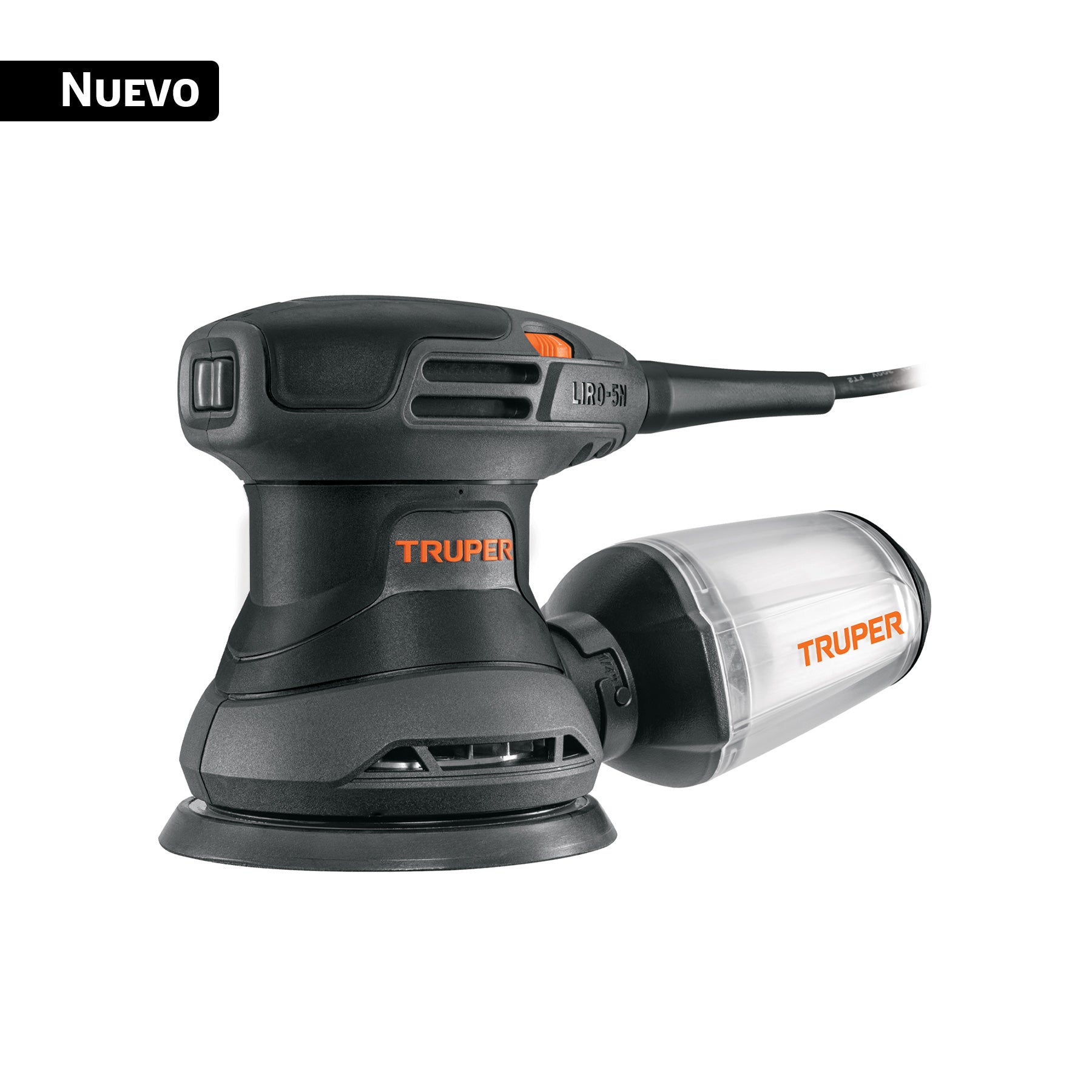 Lijadora roto orbital 5', 260W, TRUPER INDUSTRIAL