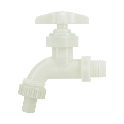 Llave de naríz para jardín, 59 gr, 1/2", plástica, Pretul