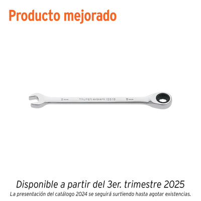 Llave combinada con matraca, 9 x 146 mm, Truper Expert