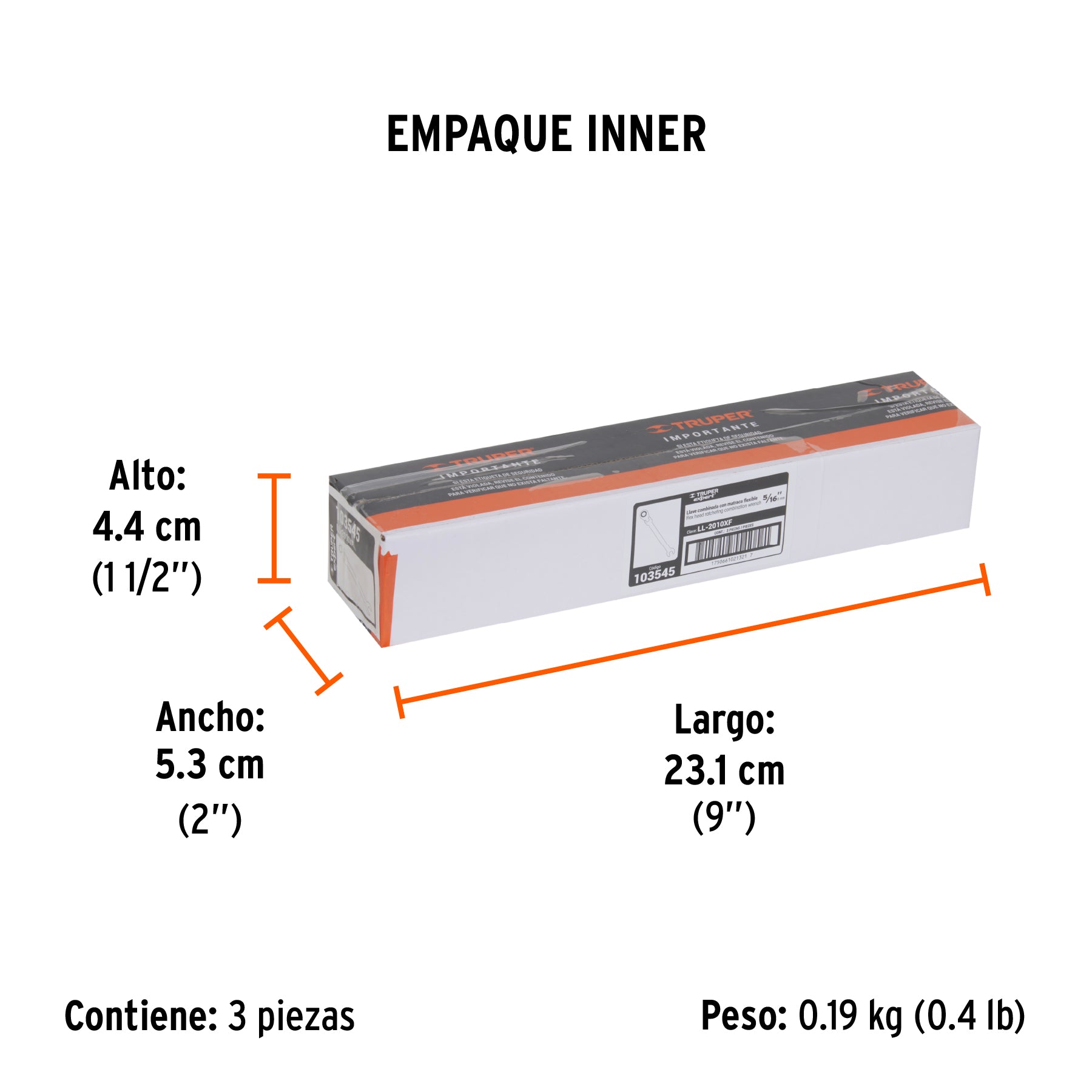 Llave combinada con matraca 5/16' flexible, Expert