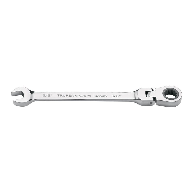 Llave combinada con matraca 3/8" flexible, EXPERT
