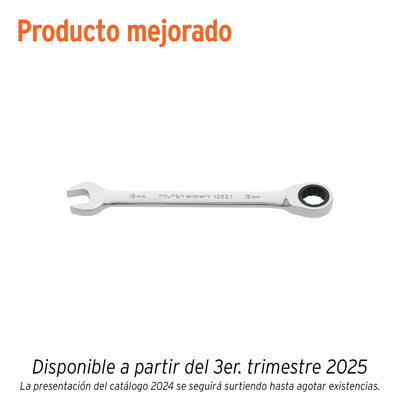 Llave combinada con matraca, 16 x 202 mm, Truper Expert