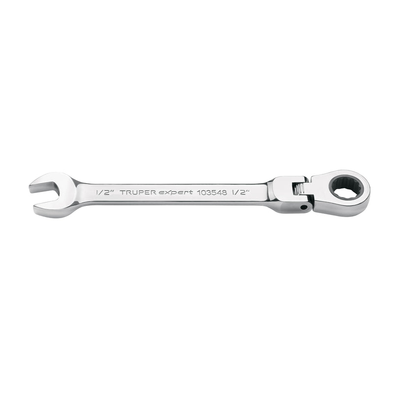 Llave combinada con matraca 1/2" flexible, EXPERT