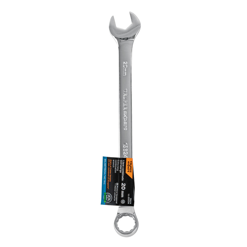 Llave combinada, extralarga, milimétrica, 20 x 287 mm