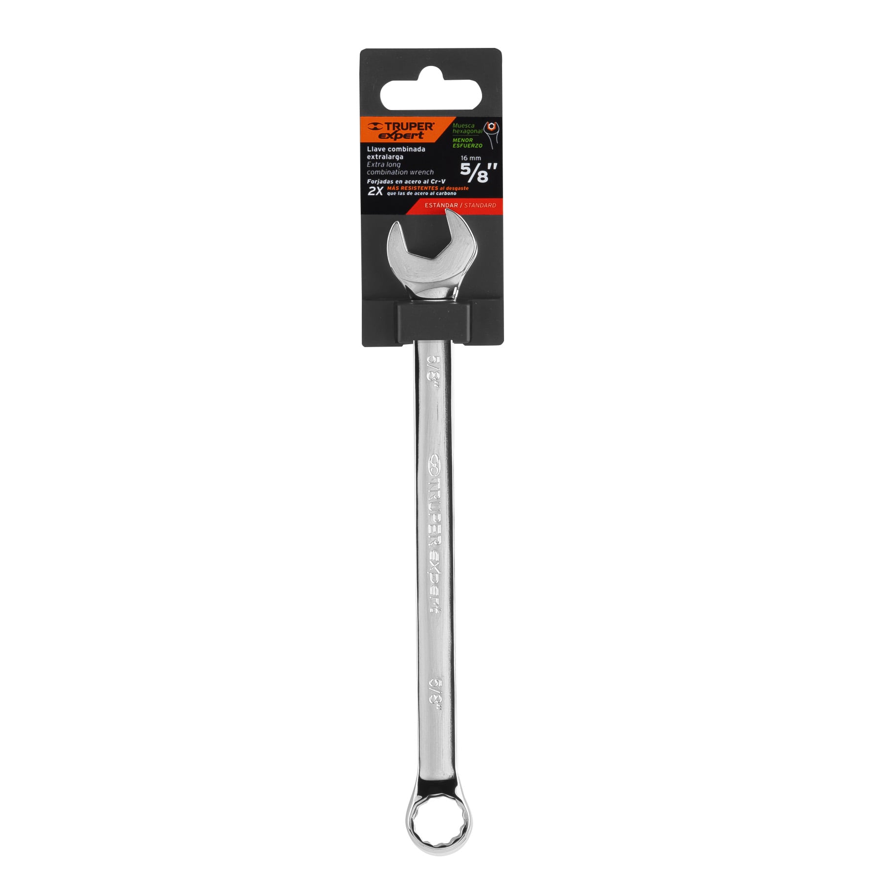 Llave combinada, extralarga, 5/8" x 240 mm