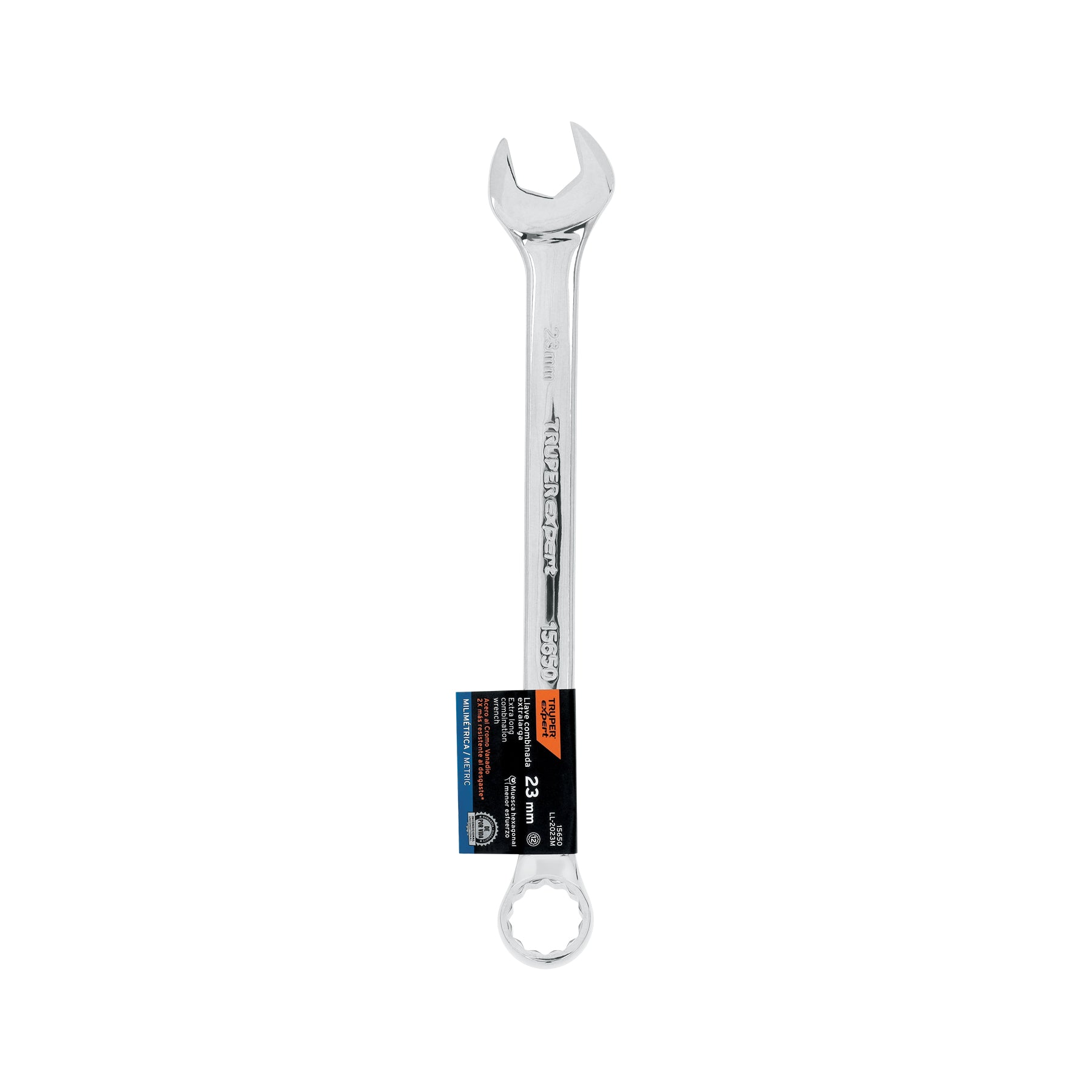 Llave combinada, extralarga, milimétrica, 23 x 316 mm