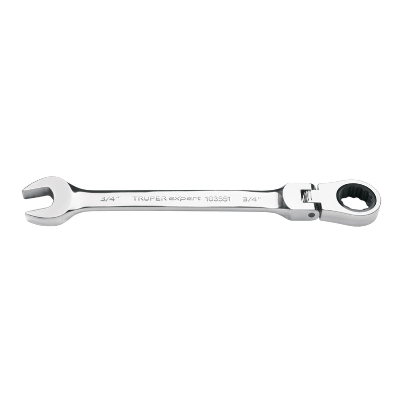 Llave combinada con matraca 3/4" flexible, EXPERT