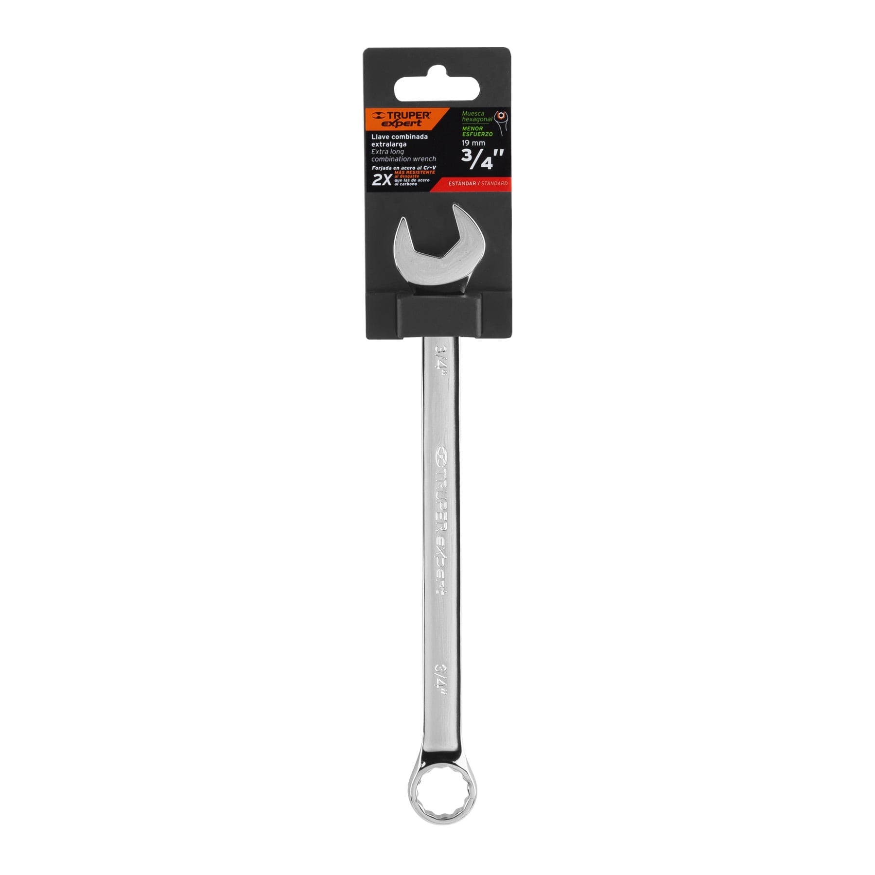 Llave combinada, extralarga, 3/4" x 278 mm