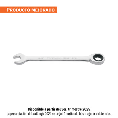 Llave combinada con matraca, 15/16" x 325 mm, Truper Expert