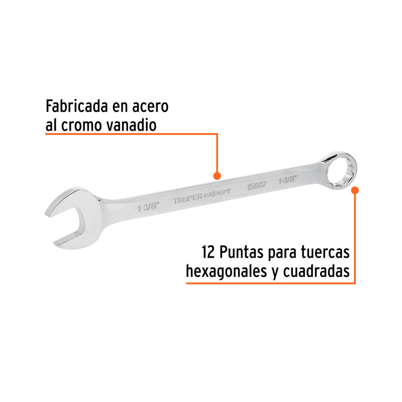 Llave combinada, extralarga, 1-3/8" x 468 mm