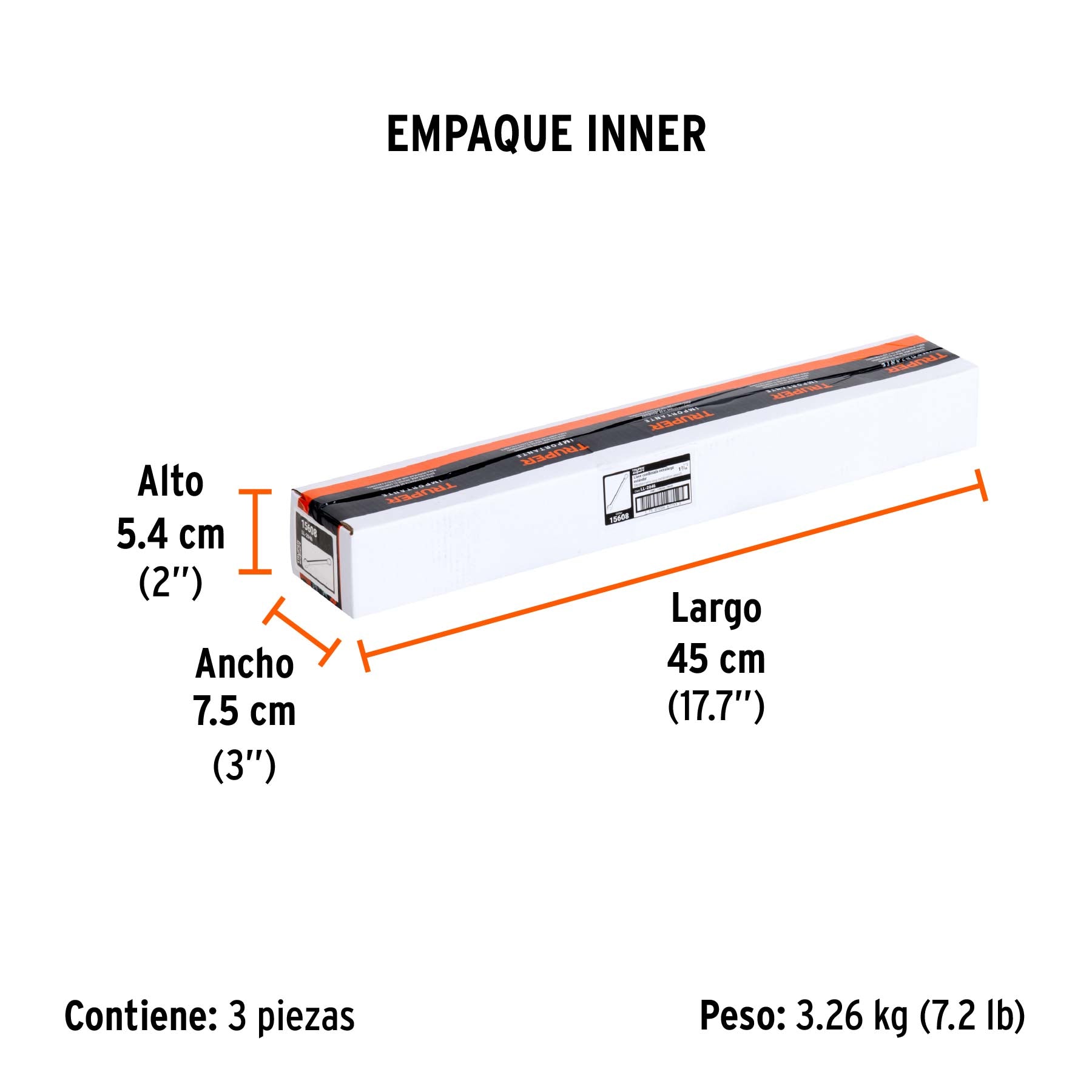 Llave combinada, extralarga, 1-7/16" x 508 mm