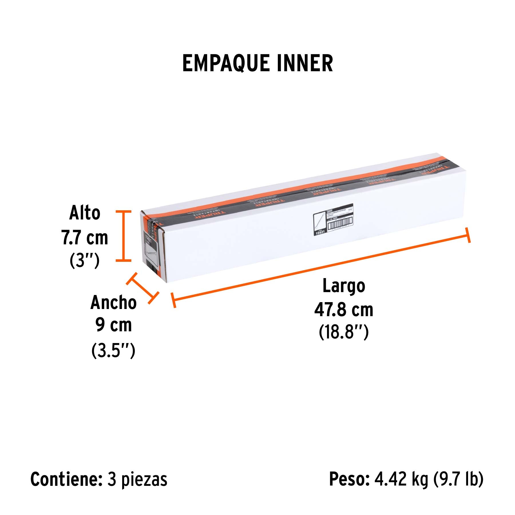 Llave combinada, extralarga, 1-5/8" x 548 mm