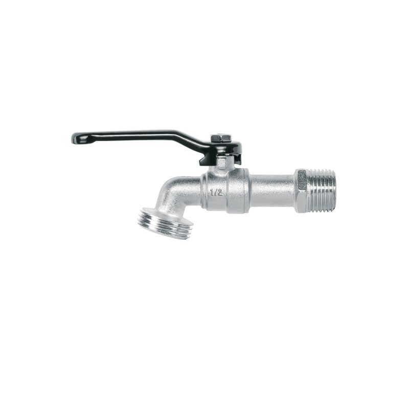 Llave de esfera de zinc 1/2', 110 g, s/adaptador, Pretul