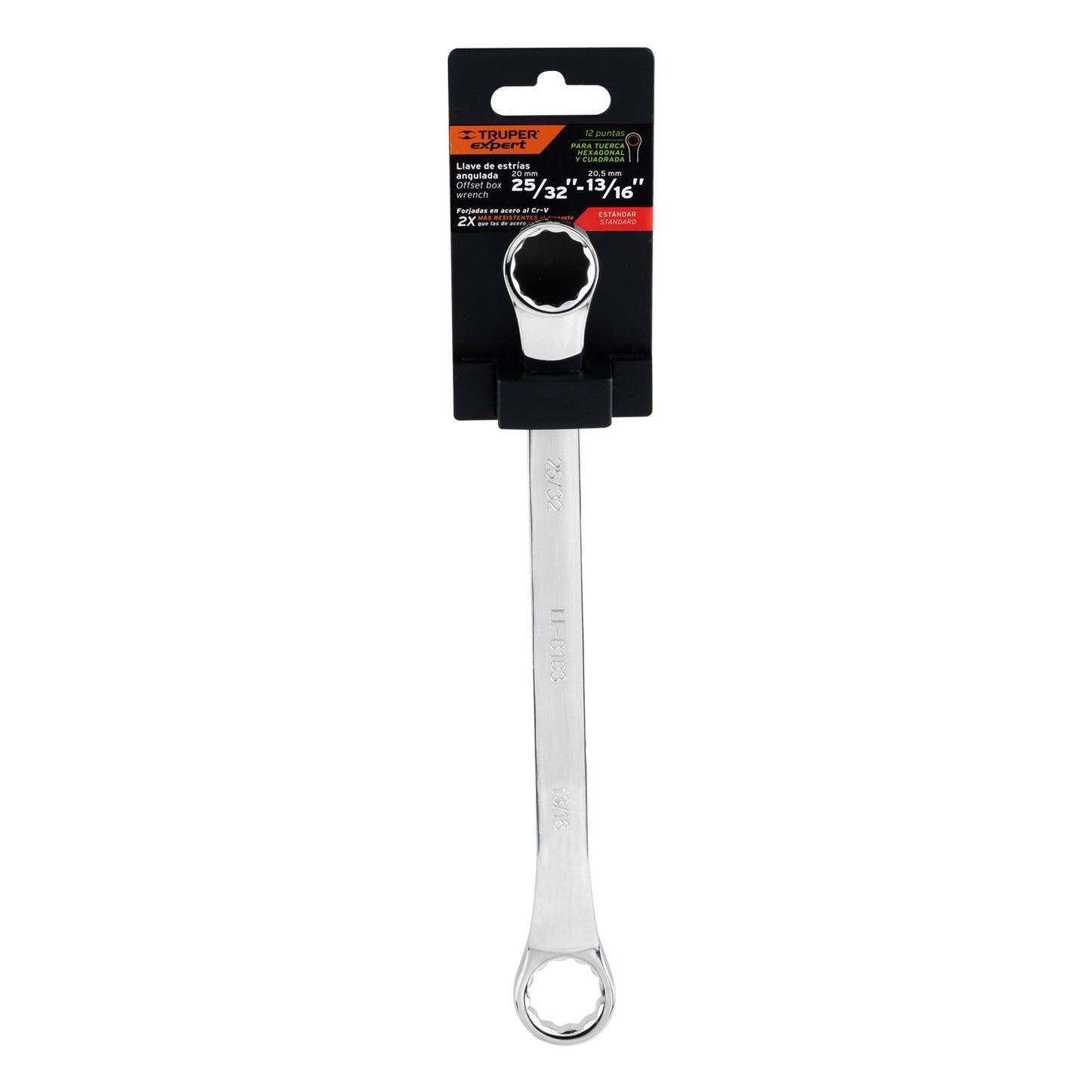 Llave de estrías, 25/32 x 13/16" x 291mm