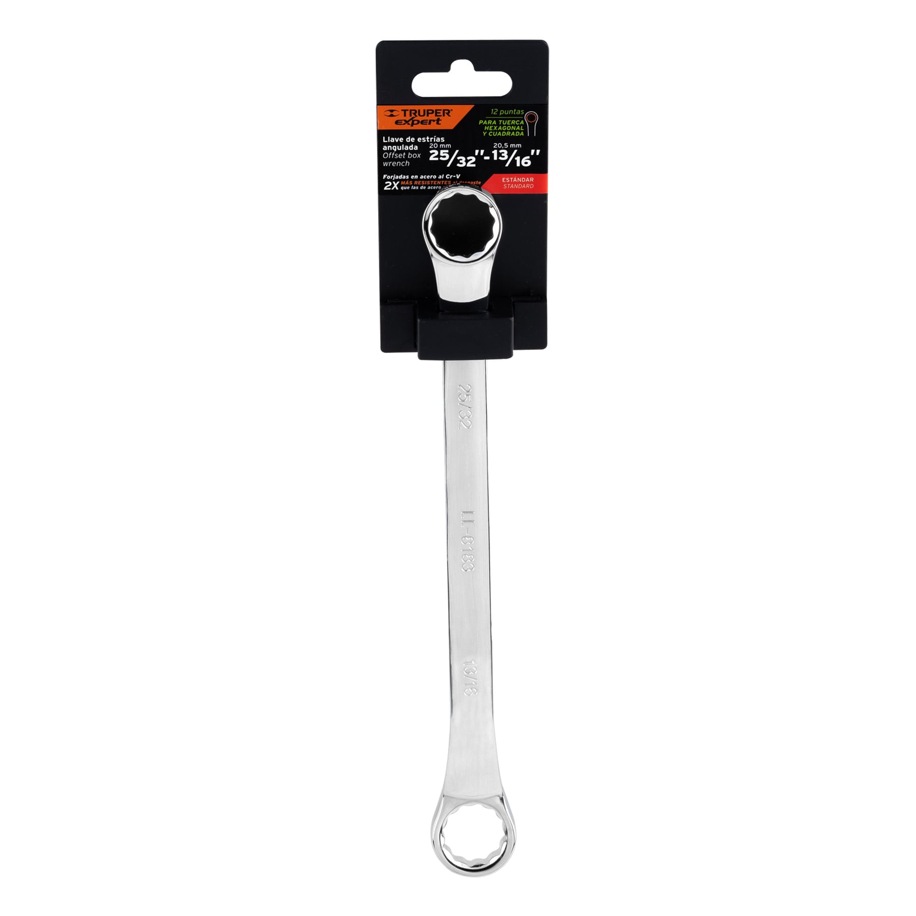 Llave de estrías, 25/32 x 13/16" x 291mm