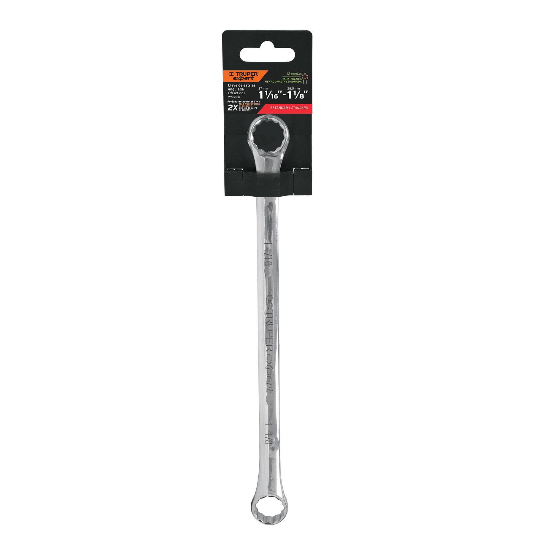 Llave de estrías, 1-1/16 x 1-1/8" x 407 mm