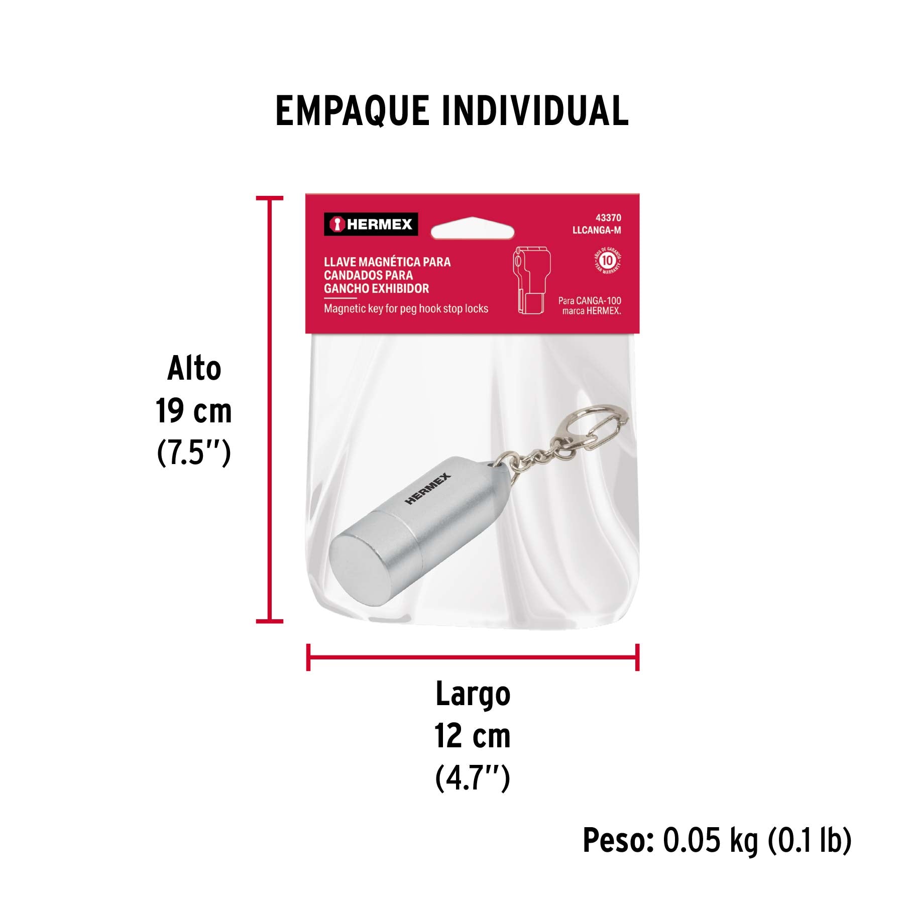 Llave magnética para candado CANGA-100
