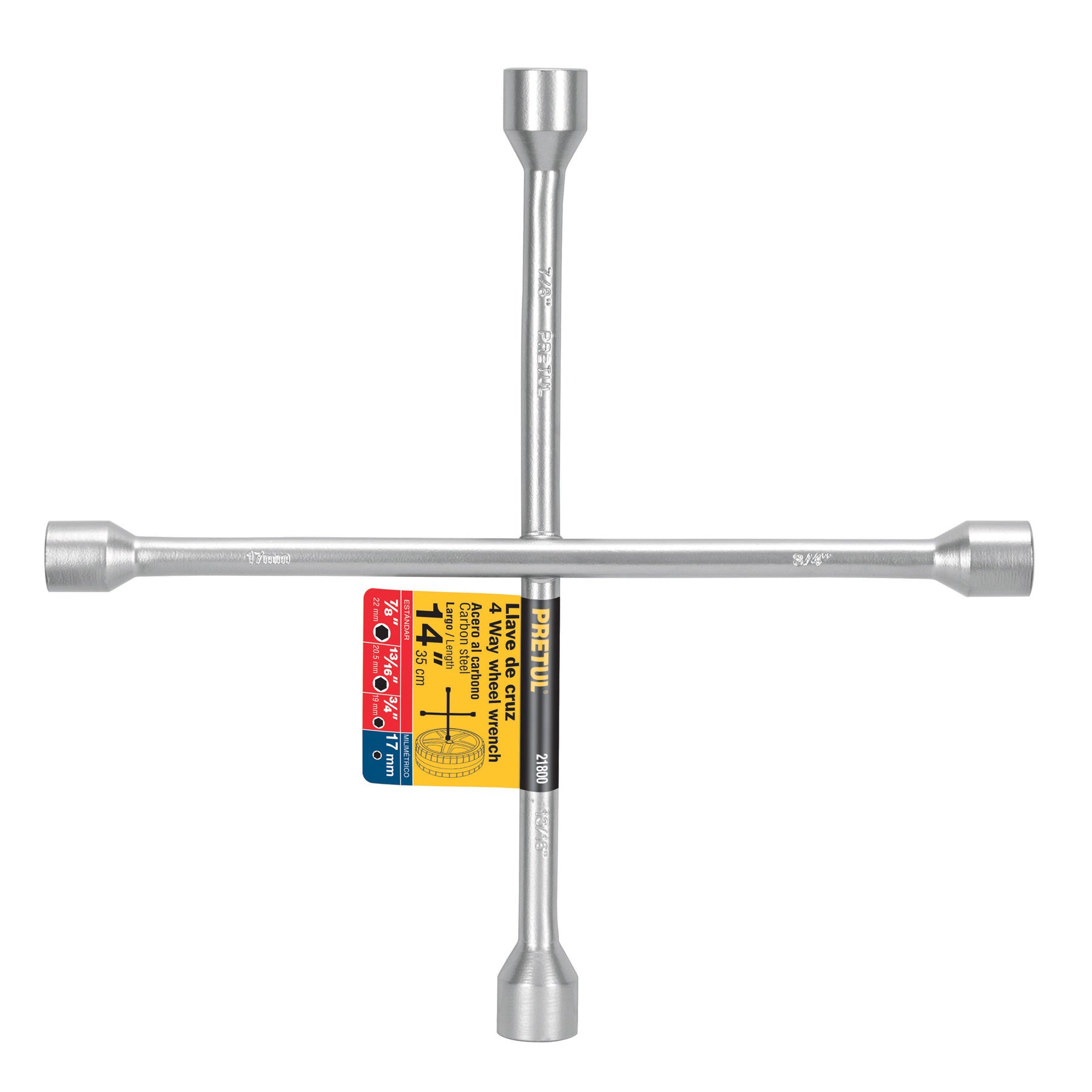 Llave De Cruz Para Auto, 14 , Pretul