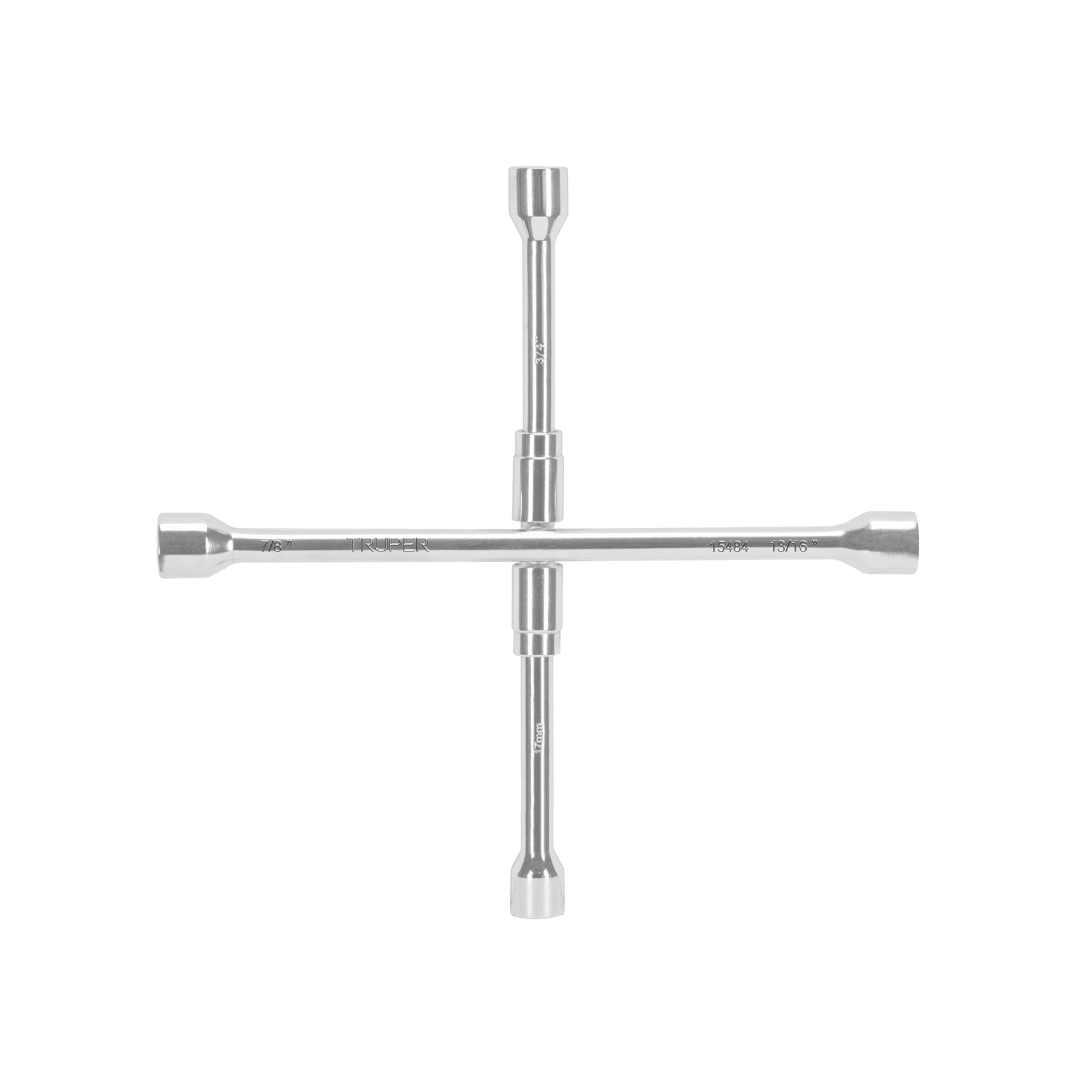 Llave de cruz para auto, 14", plegable