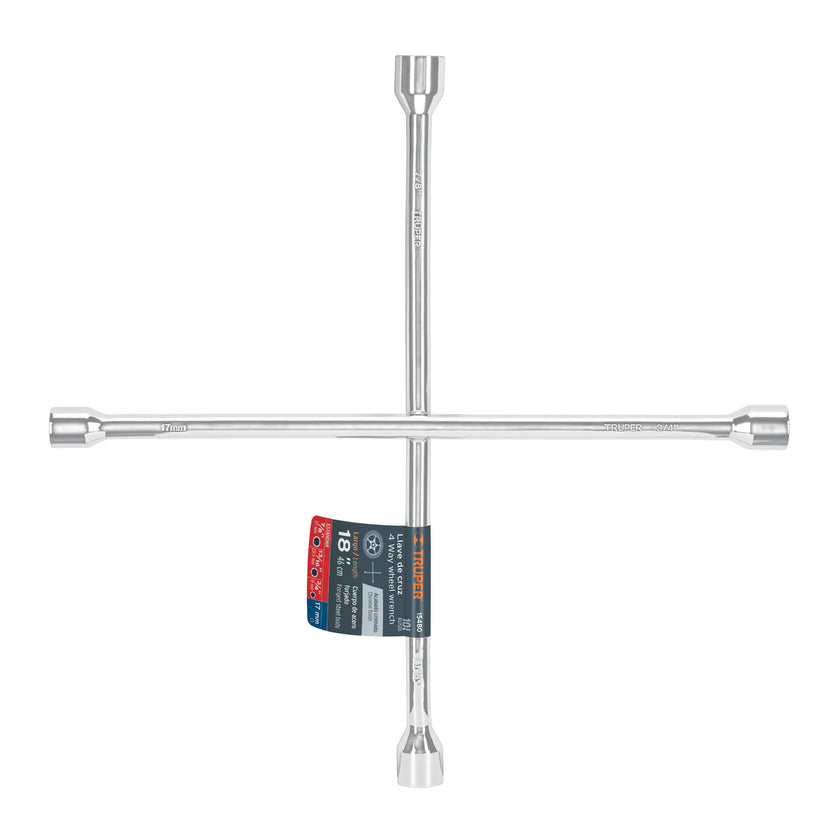 Llave de cruz para auto, 18"
