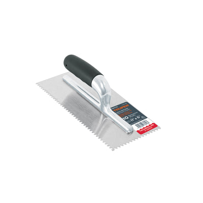 Llana dentado triangular 11', 10 rem, mango comfort grip