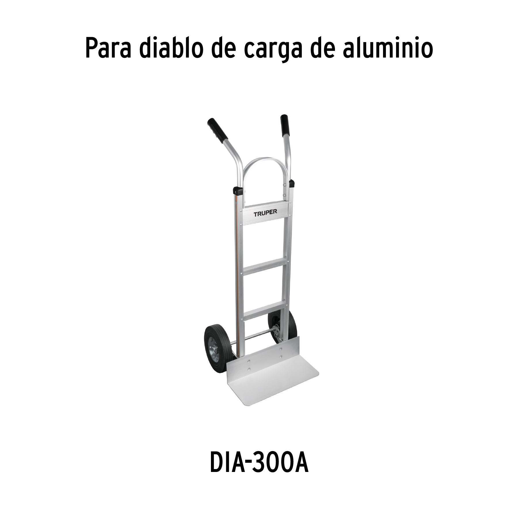 Rueda de 10" hule solido eje lateral Truper