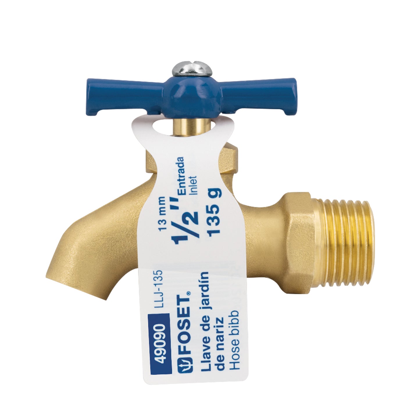 Llave de nariz, de latón, 135 gr, entrada 1/2"