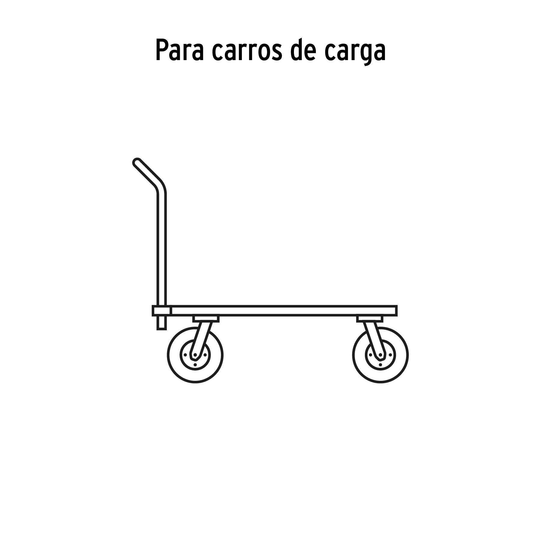 Llanta neumática con eje central, 10"