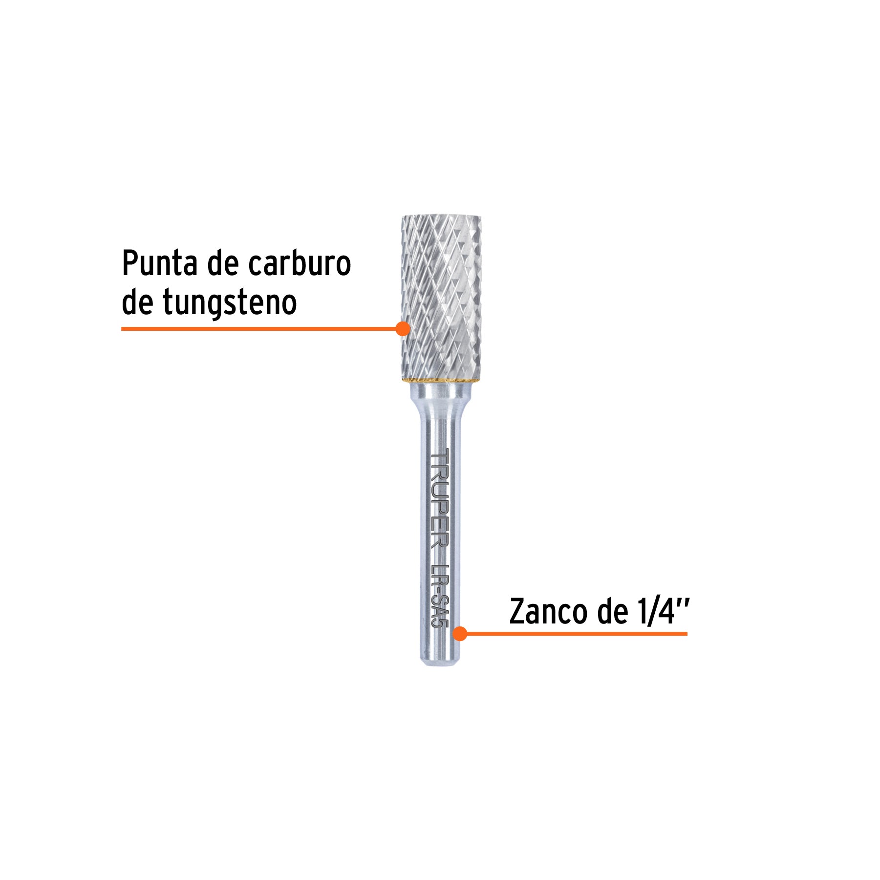 Lima rotativa cilindrica 1/2, SA-5, TRUPER