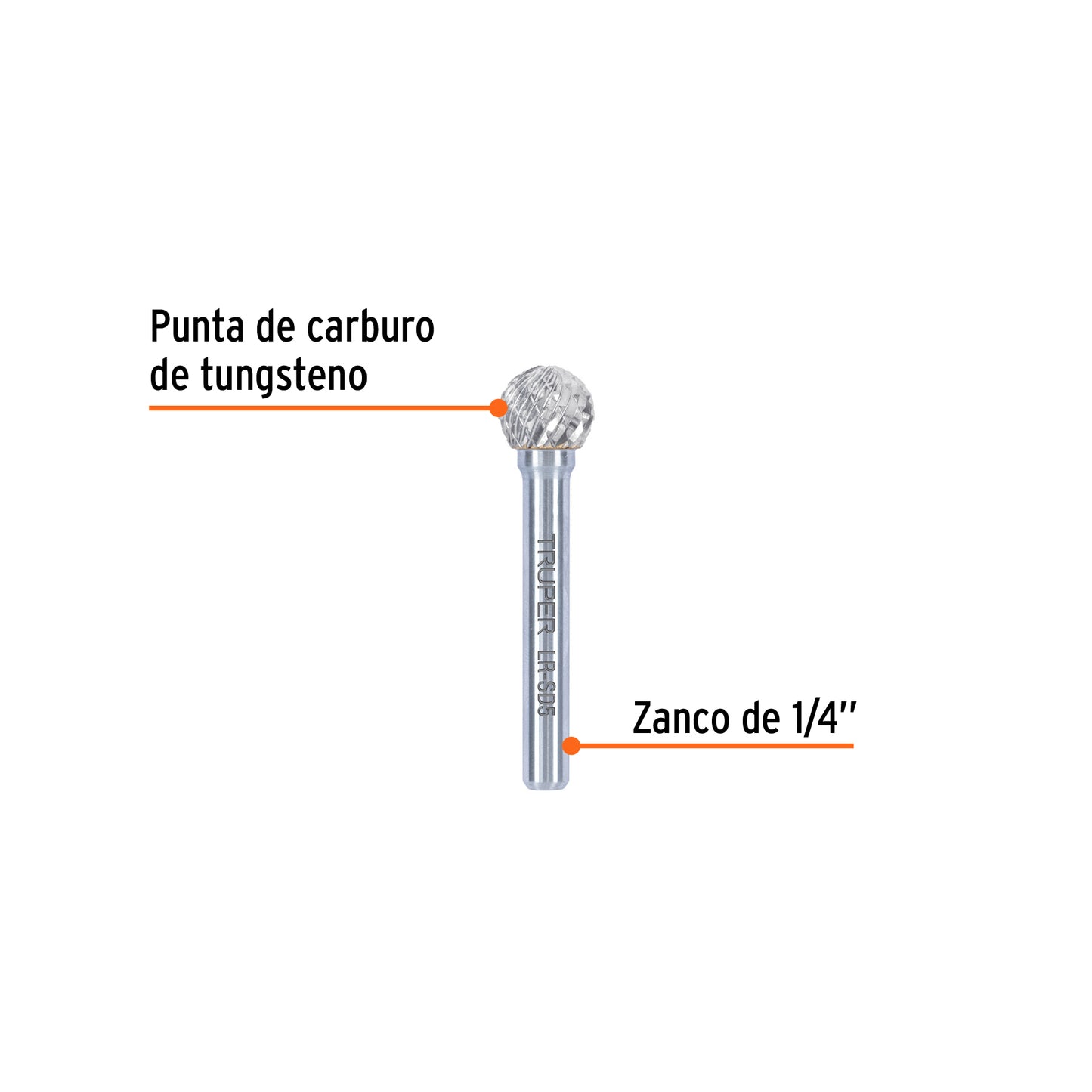 Lima rotativa esférica 1/2, SD-5, TRUPER