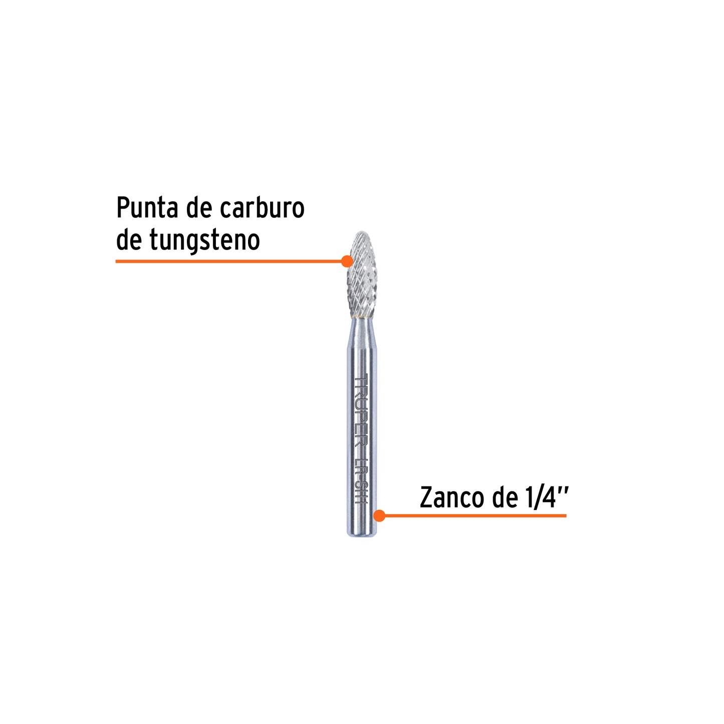 Lima rotativa flama 1/4, SH-1, TRUPER