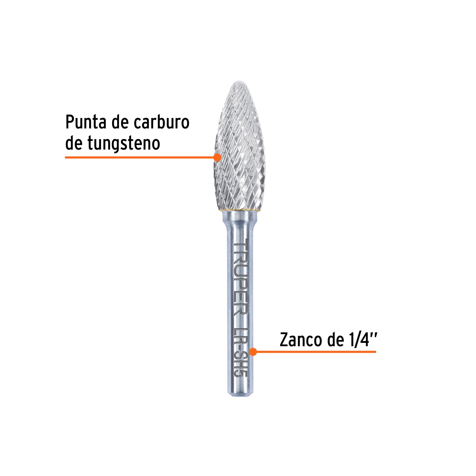 Lima rotativa flama 1/2, SH-5, TRUPER
