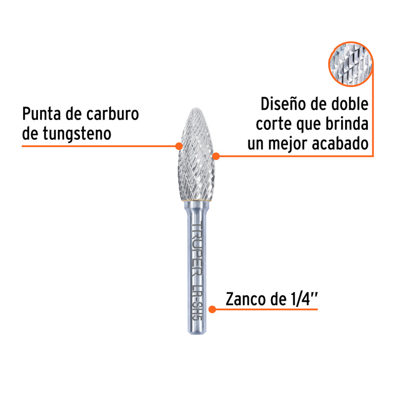 Lima rotativa flama 1/2, SH-5, TRUPER