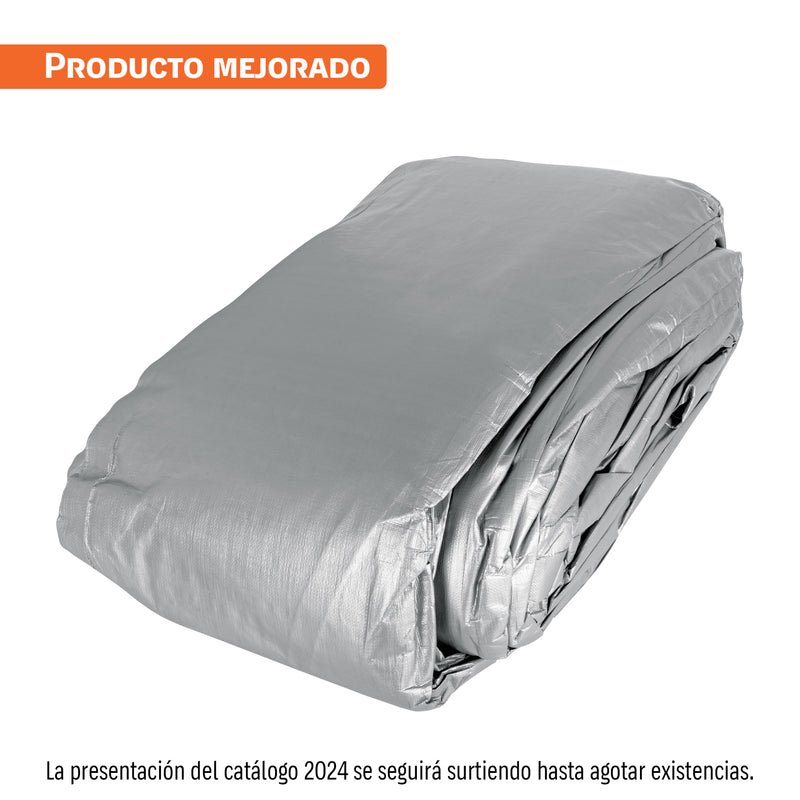 Lona reforzada, 12 x 17 m, gris