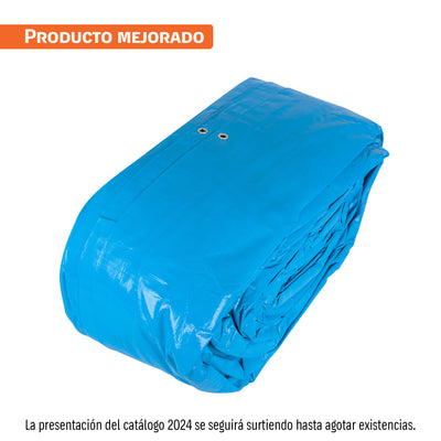 Lona reforzada, 12 x 17 metros, azul