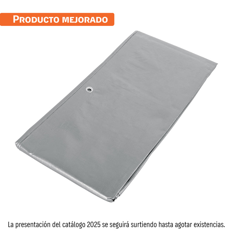 Lona reforzada, 2 x 3 m, gris