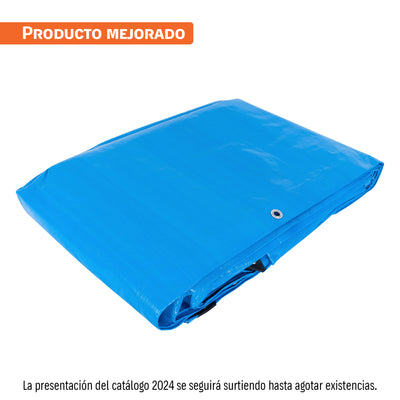 Lona reforzada, 6 x 9 m, azul