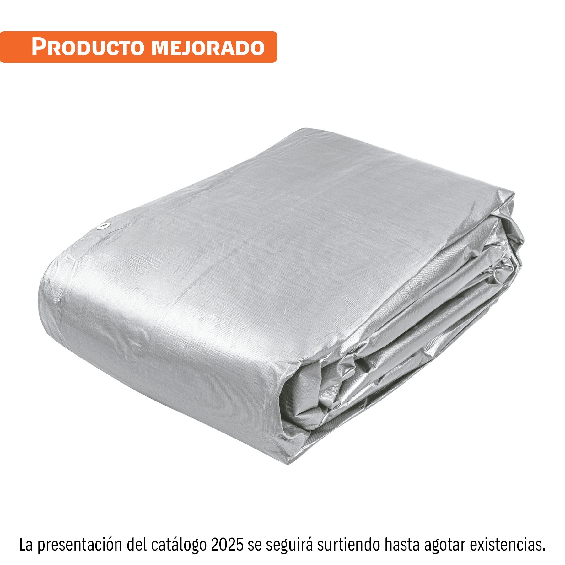 Lona reforzada, 9 x 14 m, gris