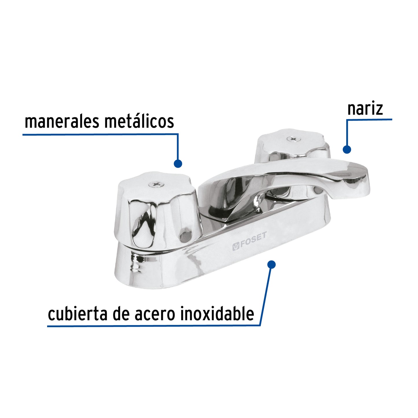 Mezcladora para lavabo, cierre compresión, Basic