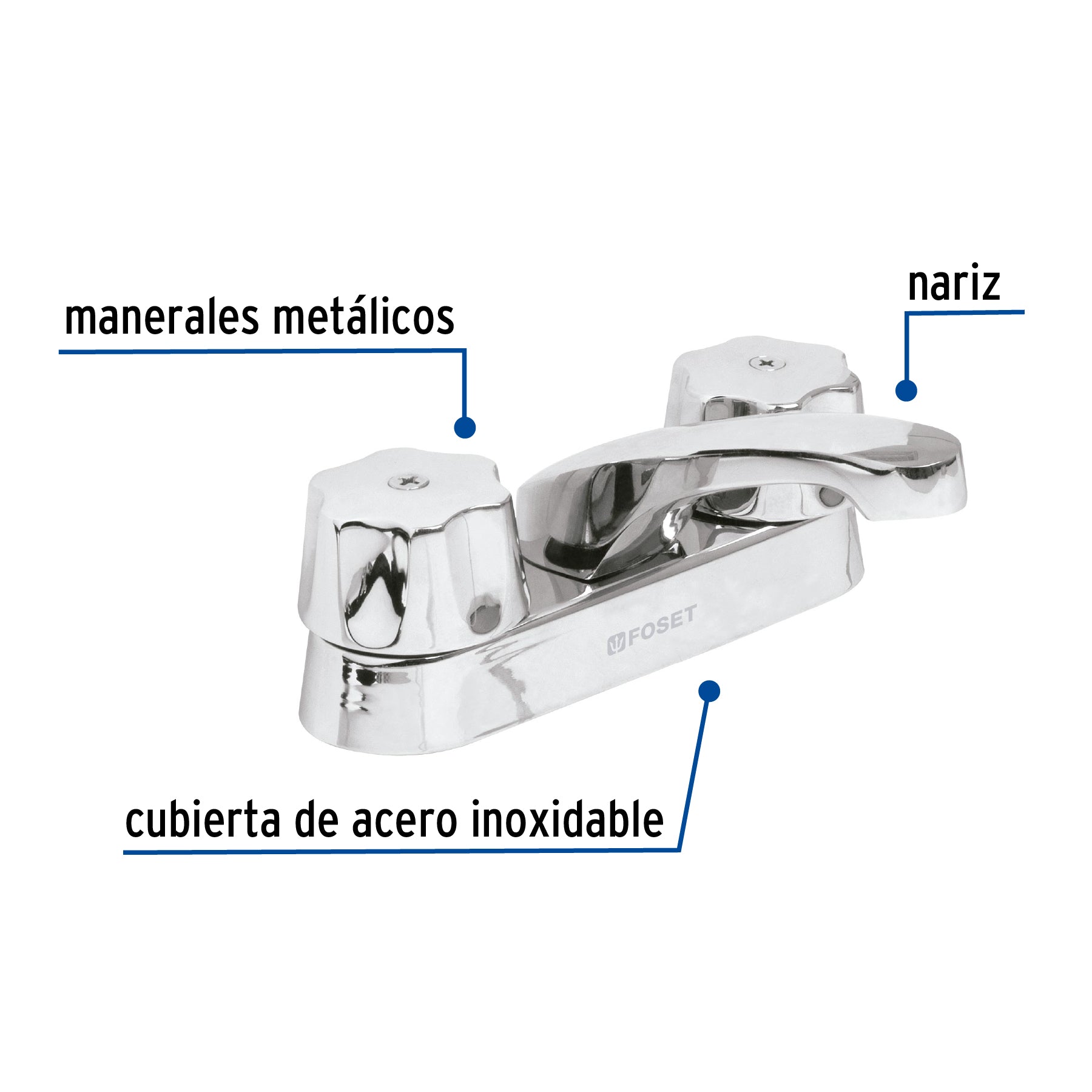 Mezcladora para lavabo, cierre compresión, Basic