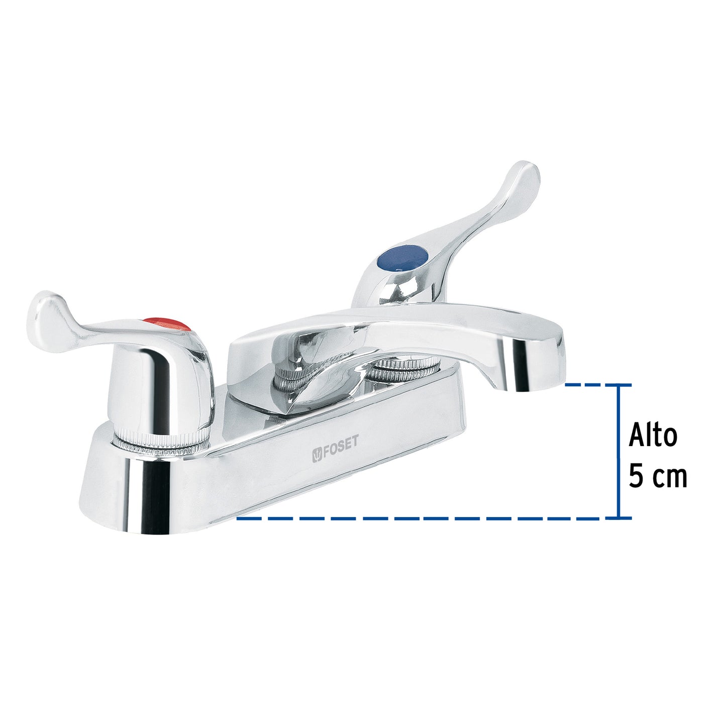 Mezcladora para lavabo, manerales palanca, Basic