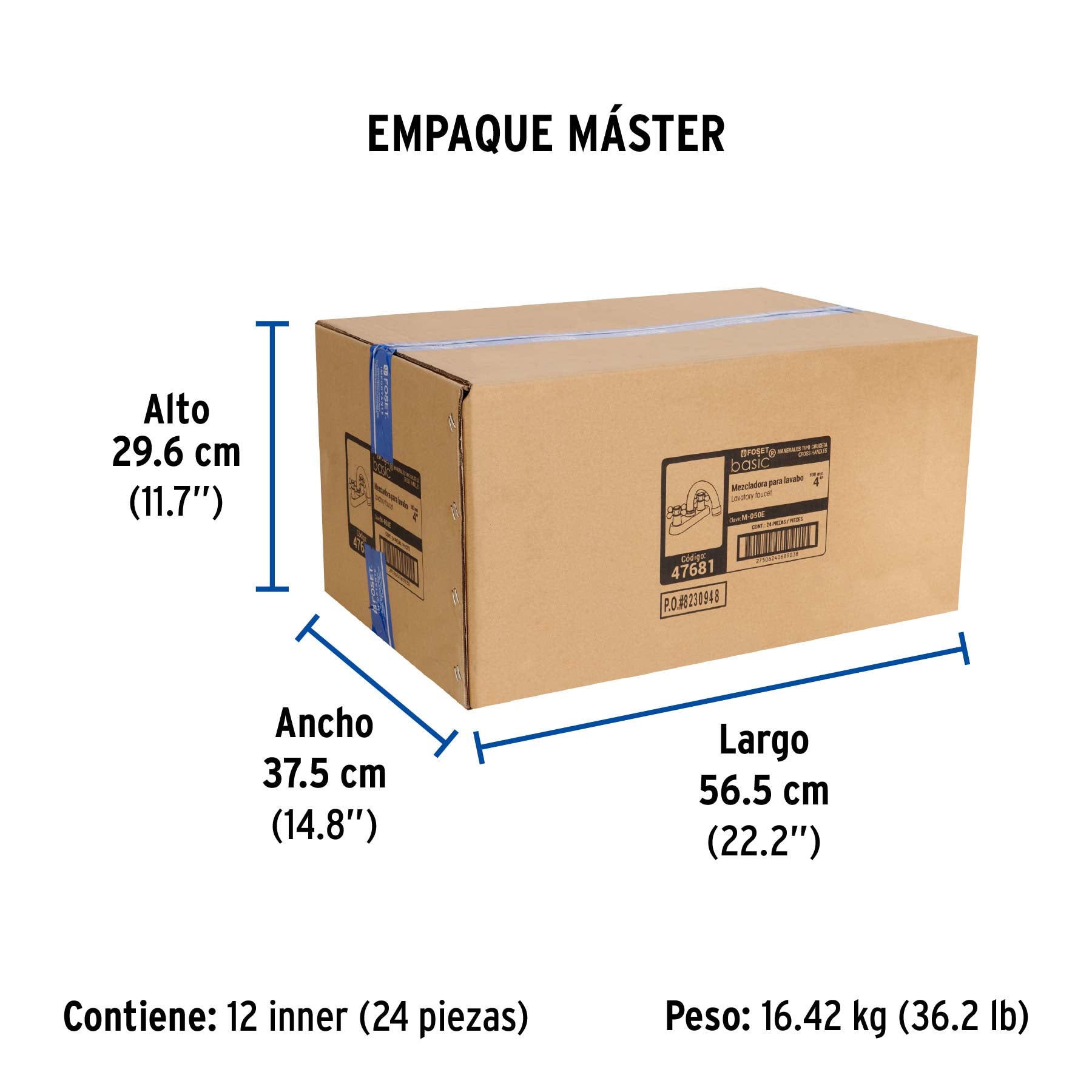 Mezcladora p/lavabo,manerales cruceta, cuello curvo, Basic